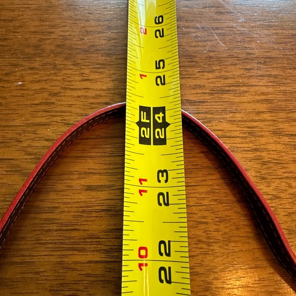 Lodis Black leather wallet with red inside, with 24” purse strap, like 🆕 - Picture 12 of 12